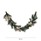 6' Mixed Garland - with Beige Bows & Bells