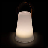 8.25" Battery Operated Plastic LED Lantern with Frosted White Casing - Warm White