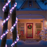 LED Round Rope Light - Candy Cane Stripe, 15'