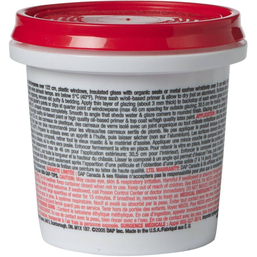 33 Window Glazing Compound - White, 237 ml