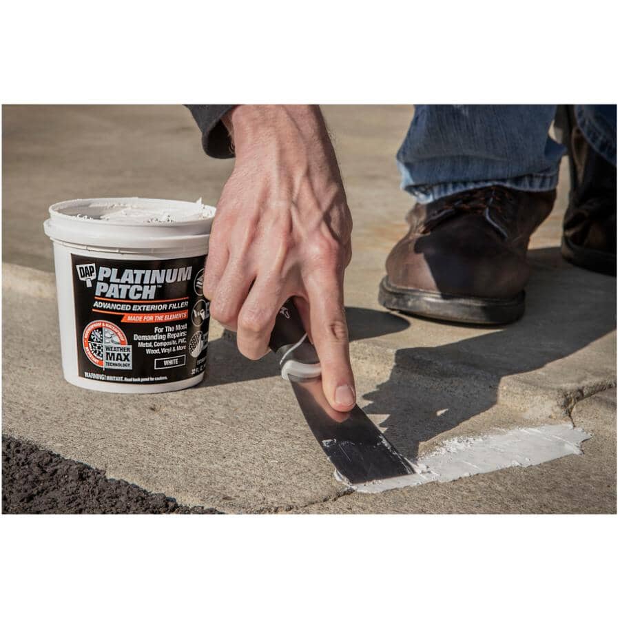 Platinum Patch Advanced Exterior Filler - White, 946 ml