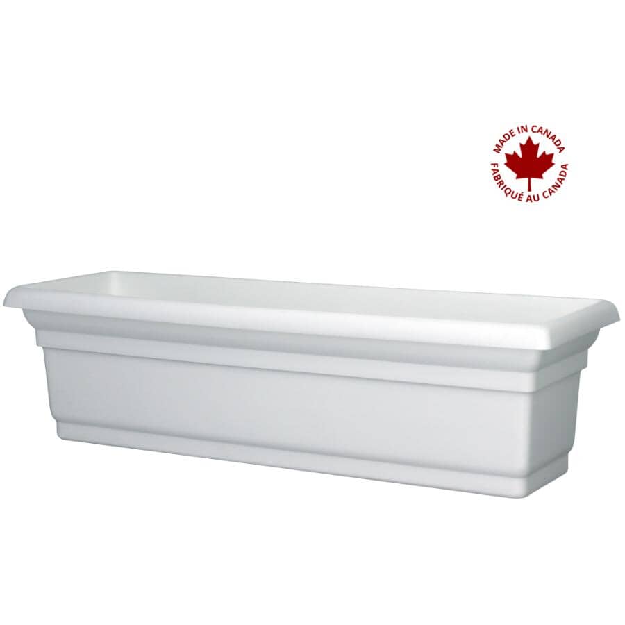 24" White Distinction Window Planter