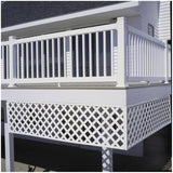2' x 8' White Classic Ultra Light Vinyl Lattice