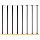 26" Estate Black Aluminum Balusters - 10 Pack