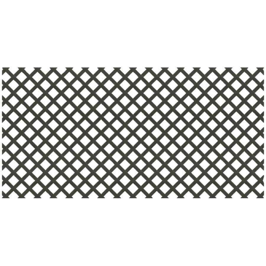 4' x 8' Black Classic Ultra Light Vinyl Lattice