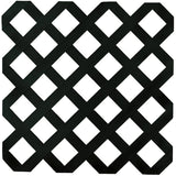 4' x 8' Black Classic Ultra Light Vinyl Lattice