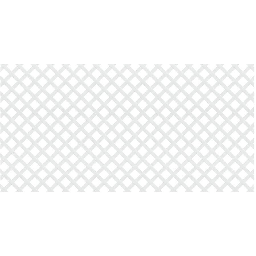 4' x 8' White Classic Vinyl Mesh - 2-3/4" Spacing