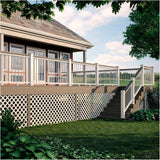 4' x 8' White Classic Vinyl Mesh - 2-3/4" Spacing
