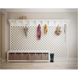 4' x 8' White Classic Vinyl Mesh - 2-3/4" Spacing