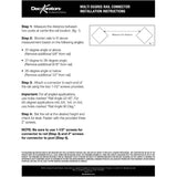 Black 2 x 4 Angle Railing Connectors - 2 Pack