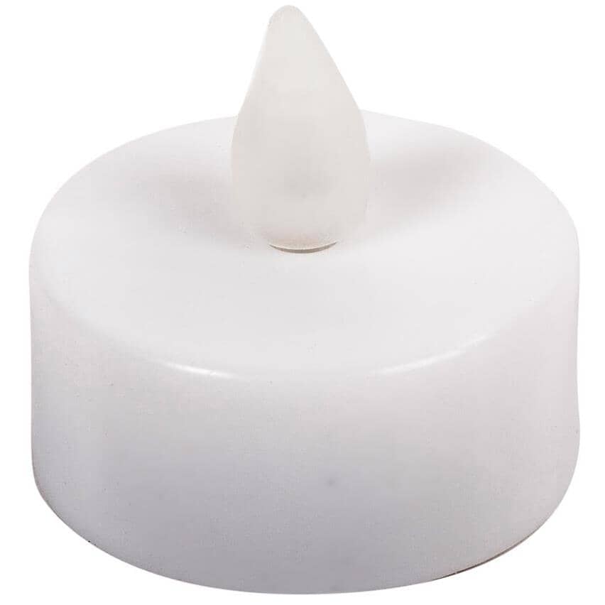 LED Tealight Candles - White, 8 Pack