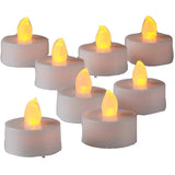 LED Tealight Candles - White, 8 Pack