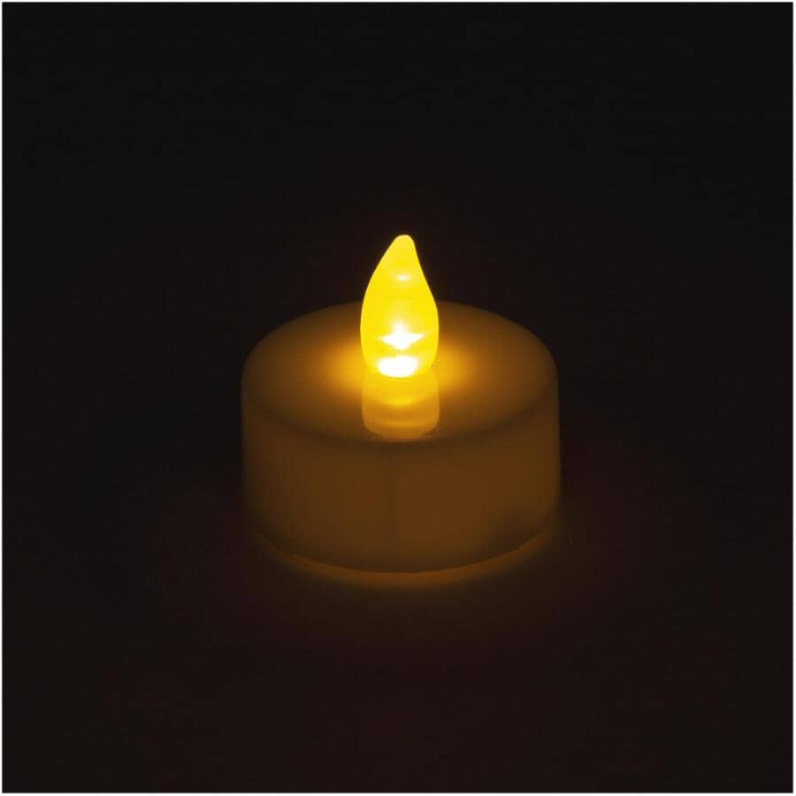 LED Tealight Candles - White, 8 Pack