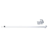 48" Adjustable White Sliding Patio Door Security Bar