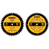 10" Circular Saw Blade Set - 40 Tooth & 60 Tooth, 2 Pack