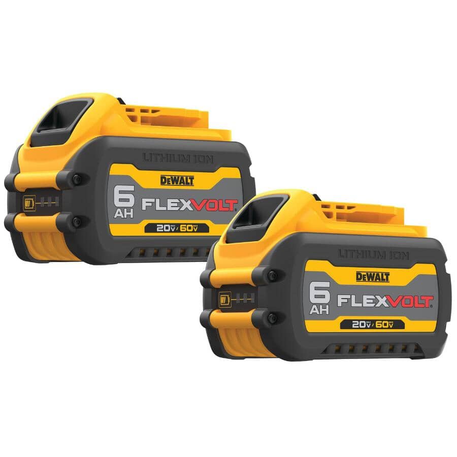 20V / 60V Flexvolt Lithium-Ion 6.0 Ah Max Battery - 2 Pack