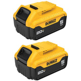 20V Max Lithium-Ion 5.0 Ah Battery - 2 Pack