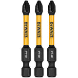 2.25" FlexTorq #2 Phillips Impact Rated Power Bits - 3 Pack