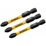 2.25" FlexTorq #2 Phillips Impact Rated Power Bits - 3 Pack