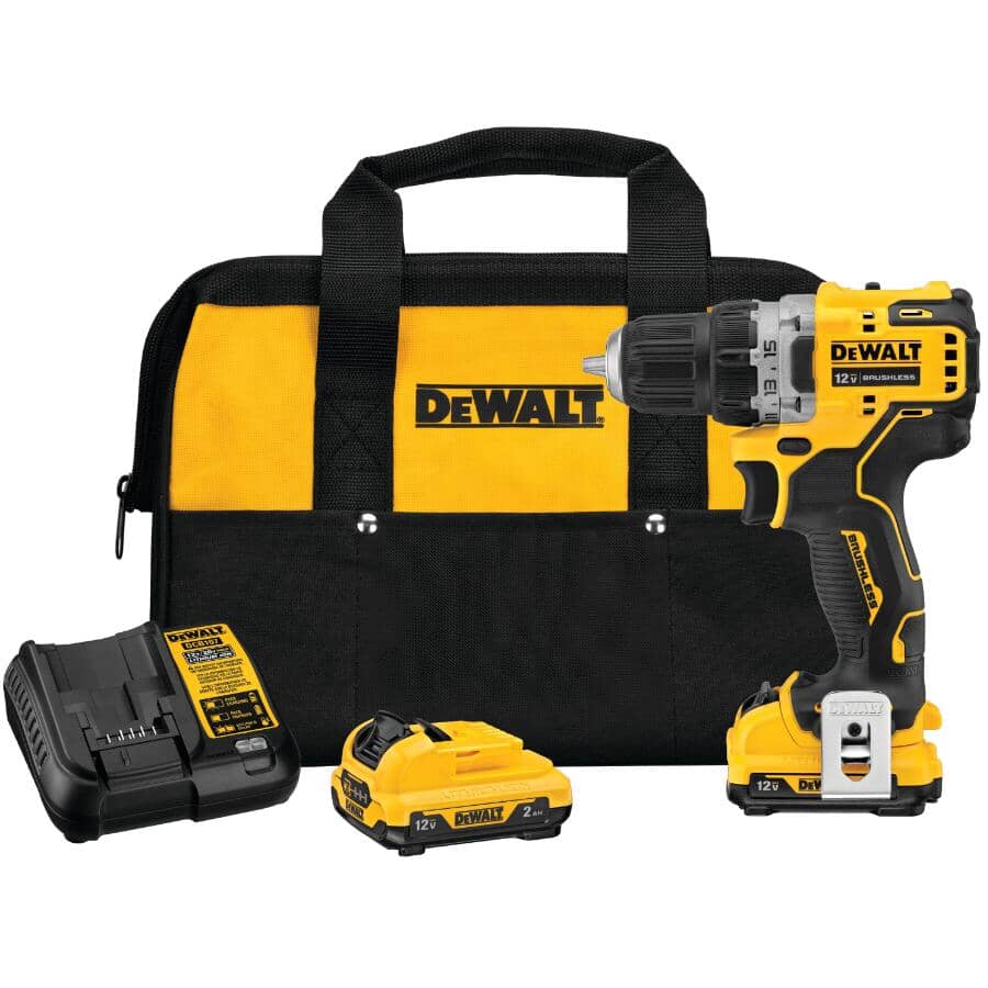 Xtreme 12V Max 3/8" Lithium-ion Cordless Drill Driver Kit - with 2 Batteries, Charger & Tool Bag