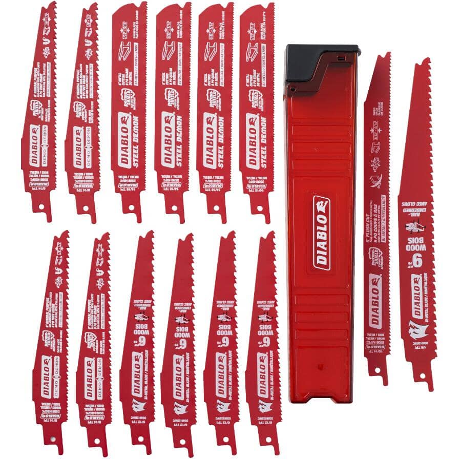 14 Piece Multi Purpose Reciprocating Blade Set