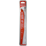 5 Pack 9" 8/14 Tooth Multi Purpose Reciprocating Saw Blades