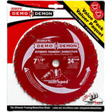 7-1/4" Demolition Circular Saw Blade - 24T Carbide 2 Pack
