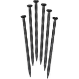 6 Pack Heavy Duty Nylon/Plastic Lawn Edging Spikes
