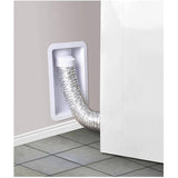 3-1/2" x 12" x 19" White Recessed Dryer Duct Box
