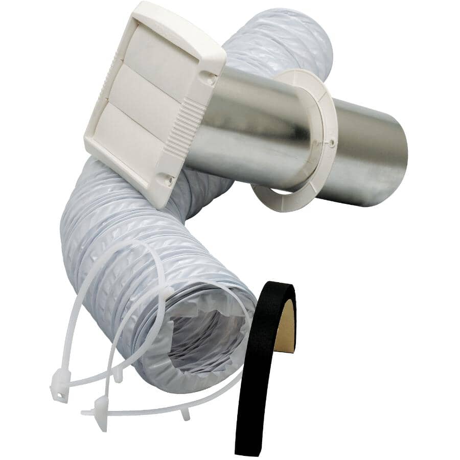 3" - 4" Bathroom Wall Fan Vent Kit