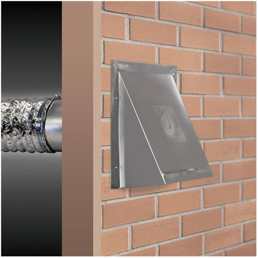 4" Aluminum Vent Hood, with Tailpiece