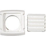 4" White Louvered Intake Cap