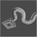 4" x 25' Flexible Aluminum Foil Duct