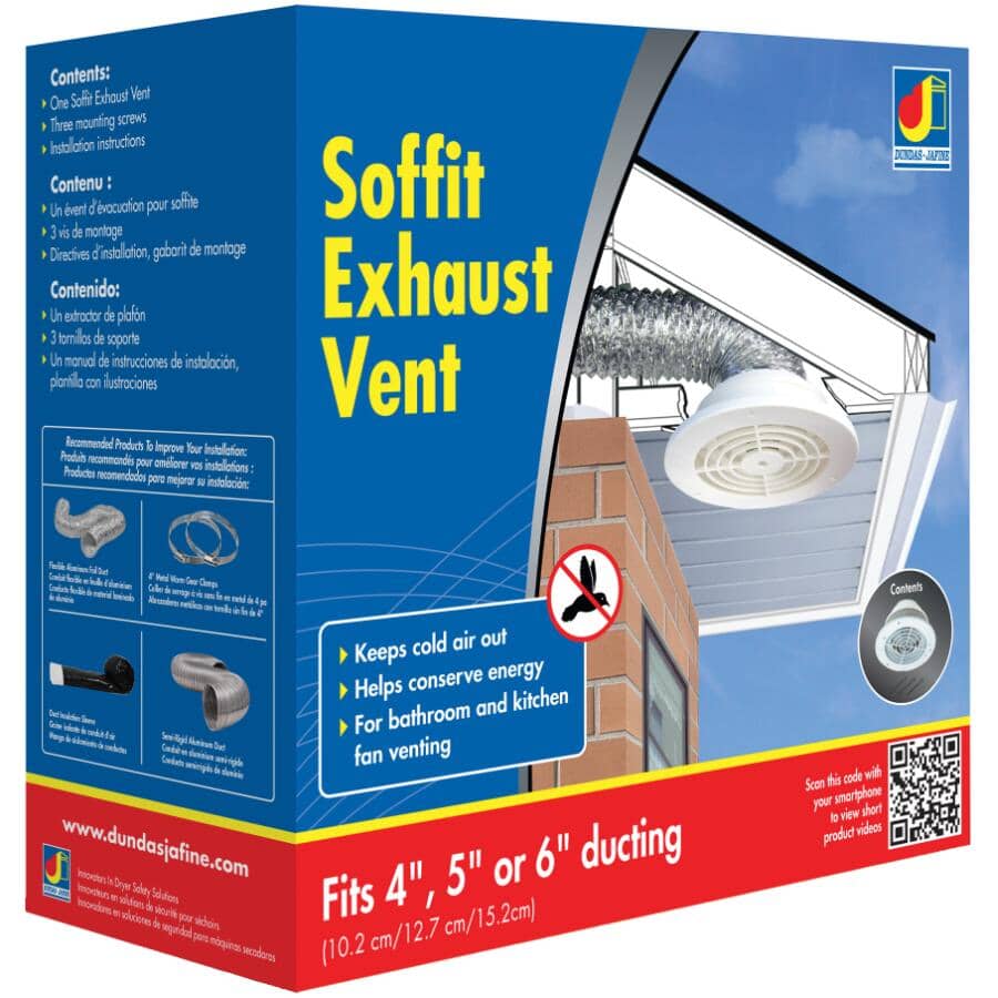 Round Soffit Exhaust Vent