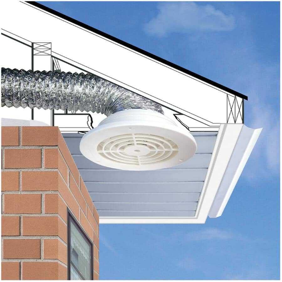 Round Soffit Exhaust Vent