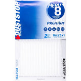 Pleated Furnace Air Filters - 1" x 16" x 25", 2 Pack