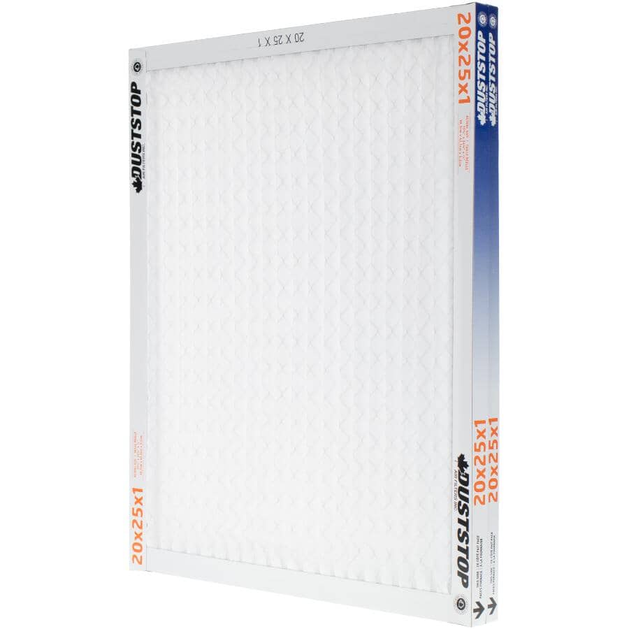 Pleated Furnace Filters - 1" x 20" x 25", 2 Pack