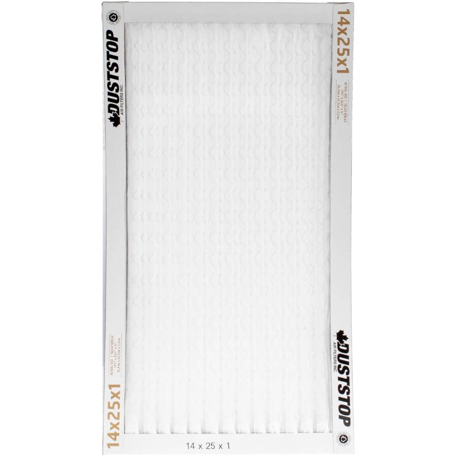 Pleated Furnace Filters - 1" x 14" x 25", 2 Pack