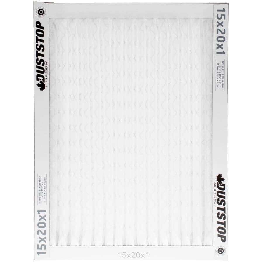 Pleated Furnace Filters - 1" x 15" x 20", 2 Pack