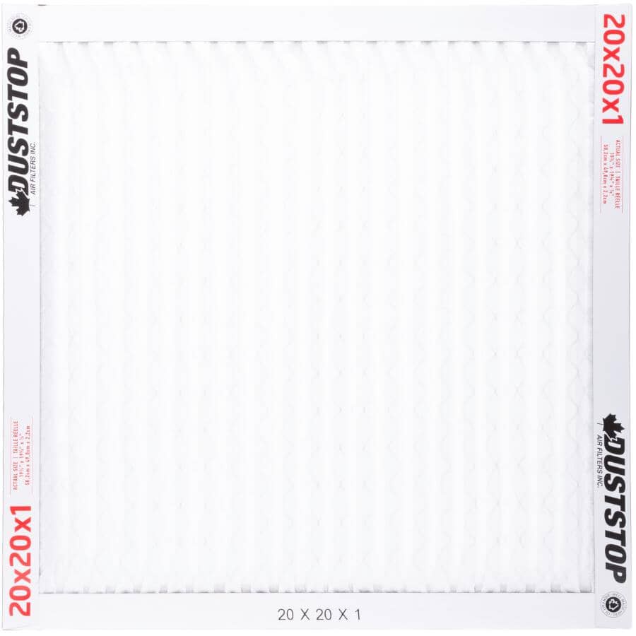 Pleated Furnace Filters - 1" x 20" x 20", 2 Pack