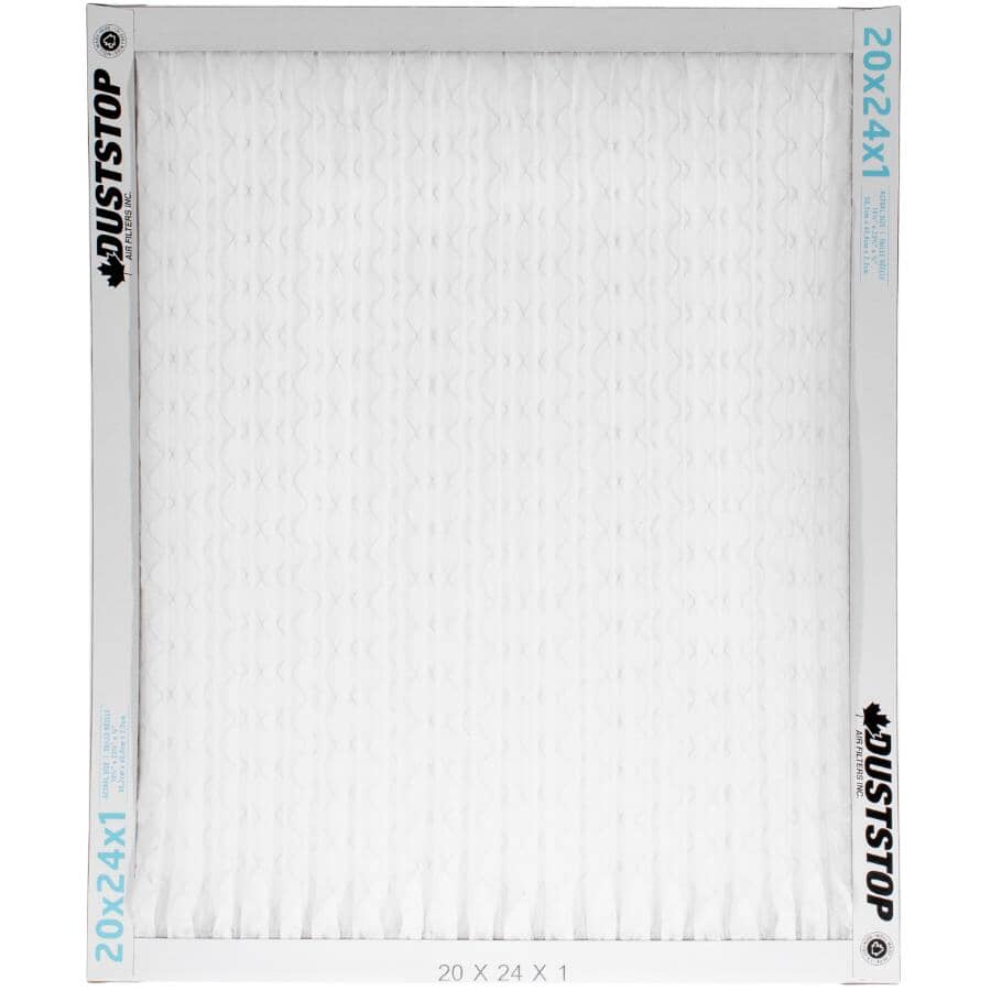 Pleated Furnace Filters - 1" x 20" x 24", 2 Pack