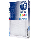 Seasonal Pleated Furnace Filters - 1" x 16" x 25", 4 Pack
