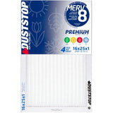 Seasonal Pleated Furnace Filters - 1" x 16" x 25", 4 Pack