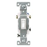 10 Pack 3 Way White Quiet Toggle Light Switches