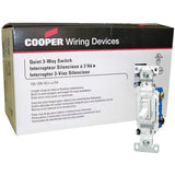 10 Pack 3 Way White Quiet Toggle Light Switches