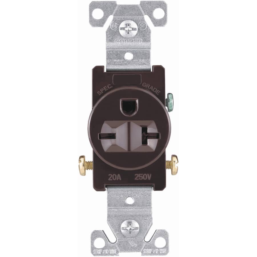 20 Amp 250V Heavy Duty Single Receptacle