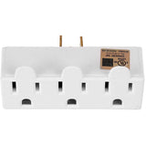 3 Outlet White Wall Tap
