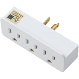 3 Outlet White Wall Tap