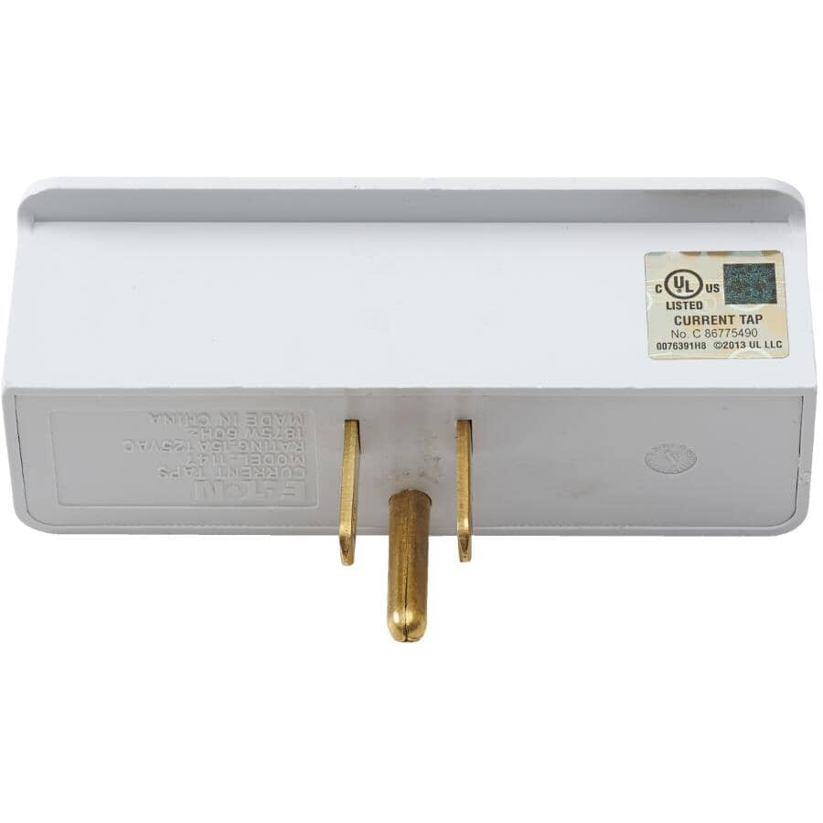 3 Outlet White Wall Tap