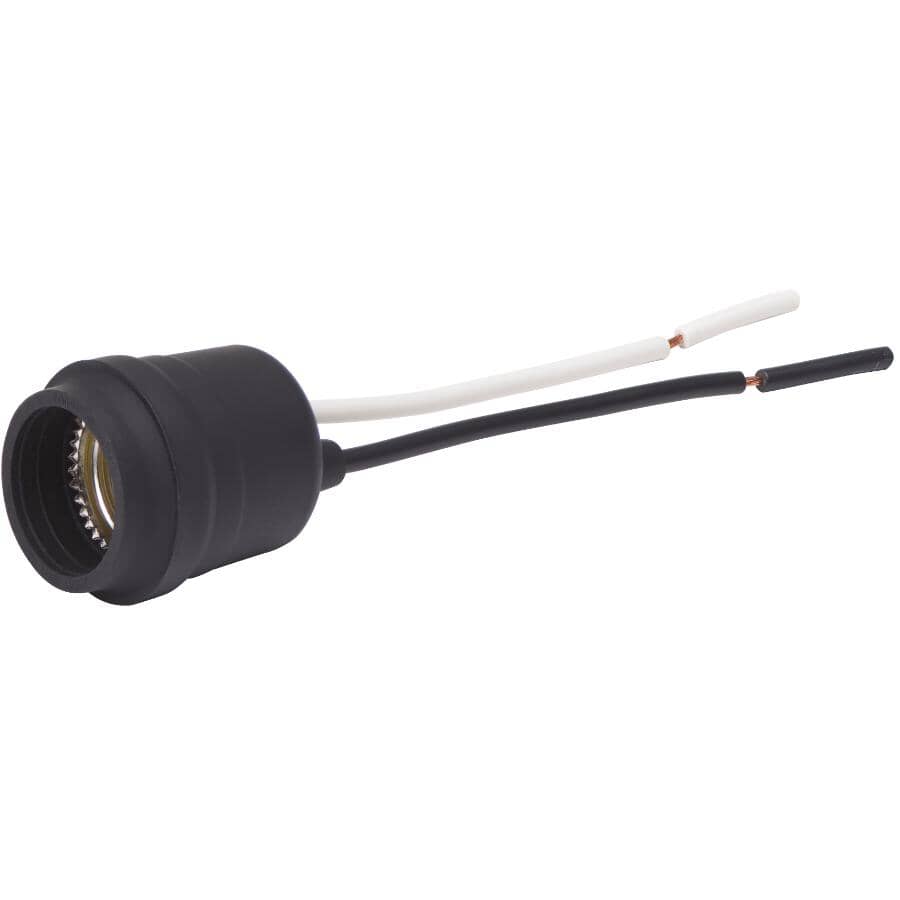 Medium Base Rubber Pigtail Lamp Holder